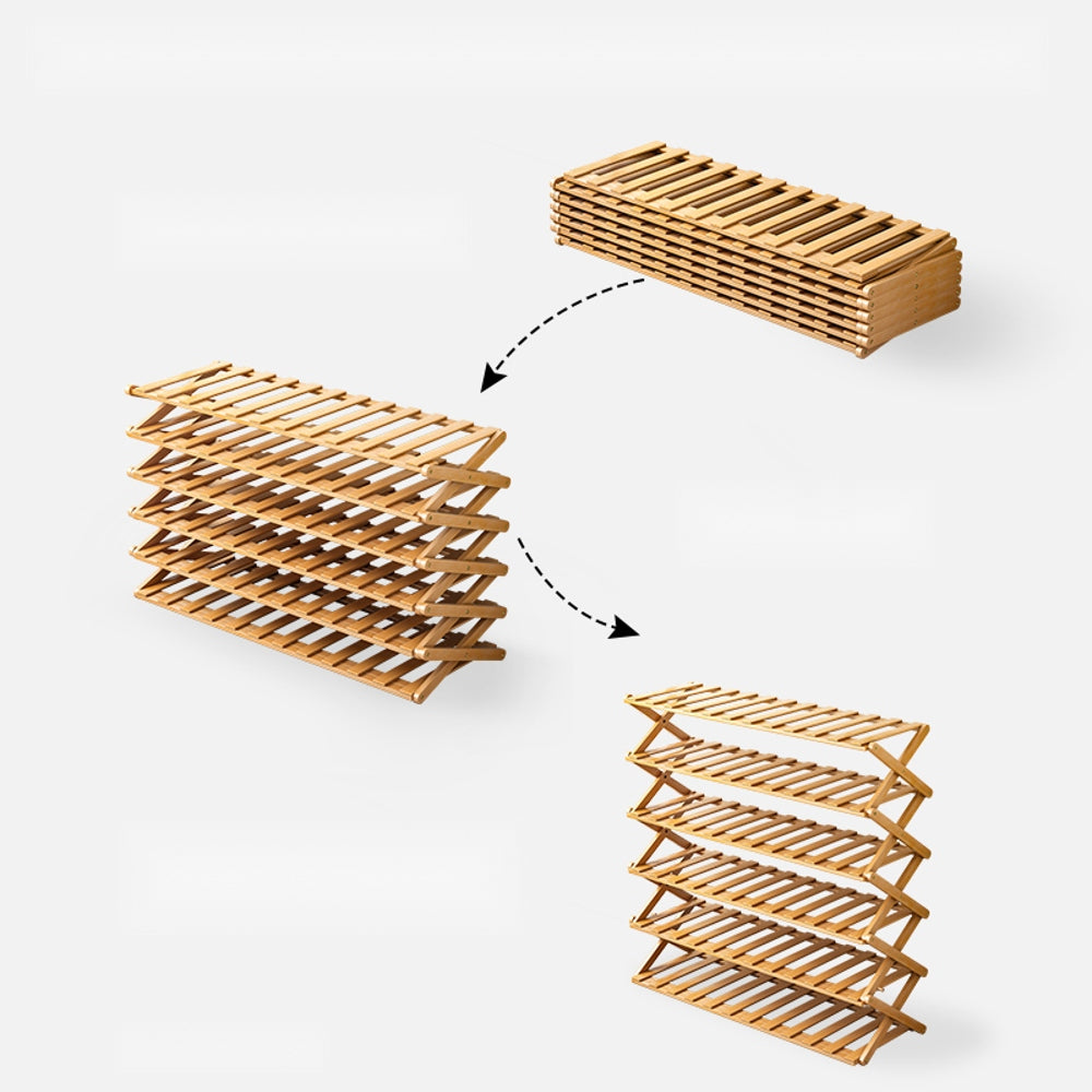 접이식 신발 선반 다층 홈 도어 슈즈 간편 수납 WY2072906