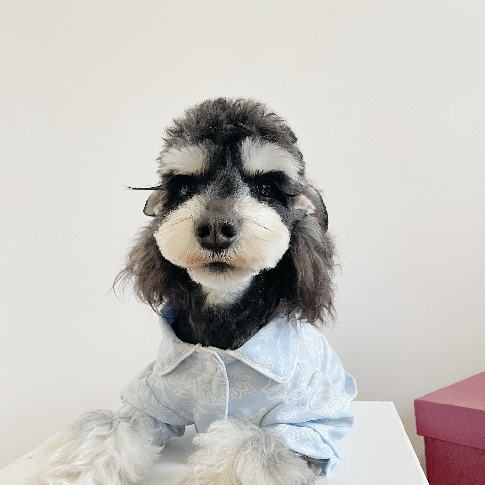 강아지셔츠 프린팅 캐주얼 바캉스 남방 애견 여름옷 JIKTEM BW4032436