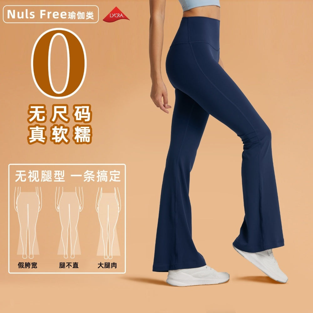 라인댄스 팬츠 나팔바지 요가복 하이웨스트 피트니스 JIKTEM BW4041510