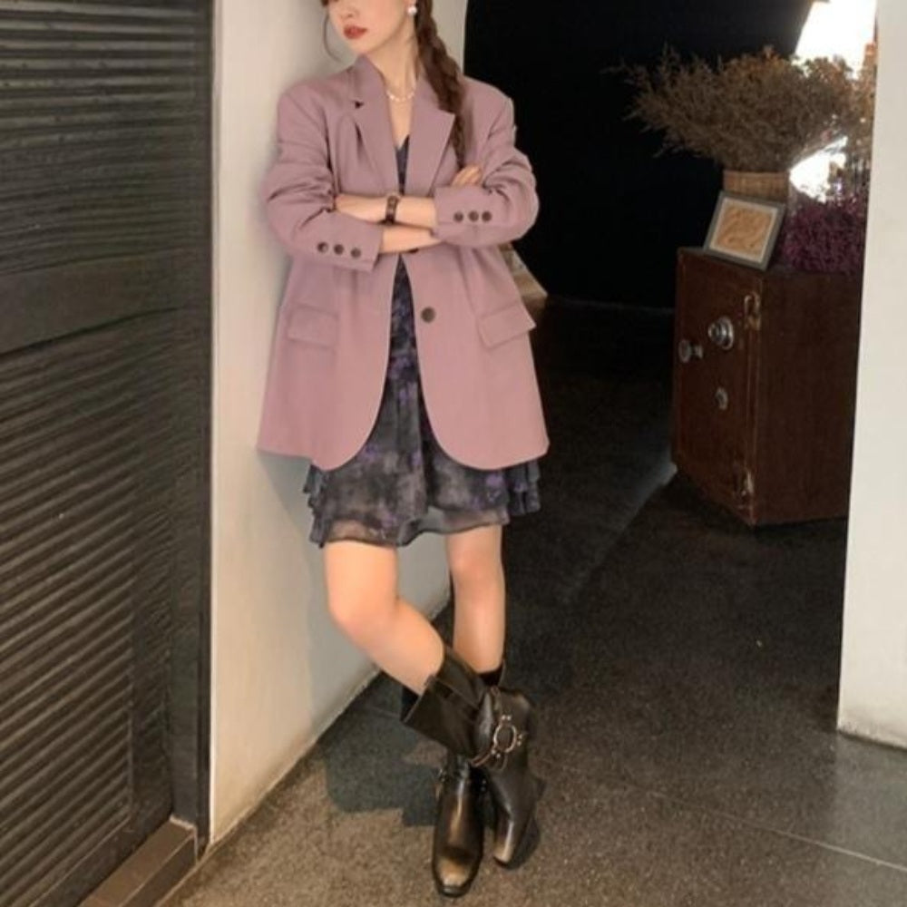 블레이져 자켓 루즈핏 캐주얼 간절기 아우터 고급 정장 JIKTEM BW4041712