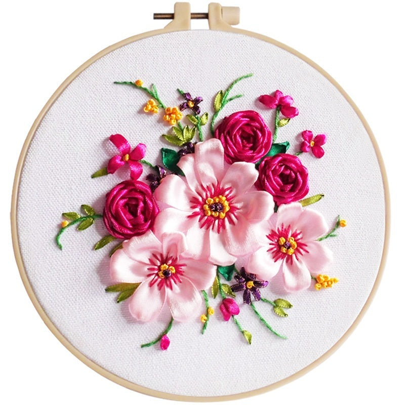 십자수 리본 실크 3D DIY 취미생활 인테리어 소품 JIKTEM BW4072502