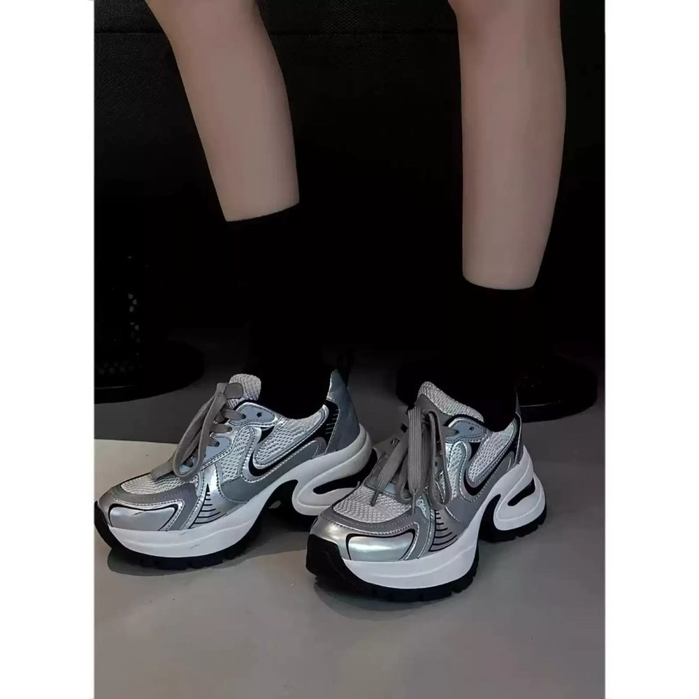 운동화 캐주얼 스니커즈 키높이 워킹화 메쉬 실버 JIKTEM WJ5011407