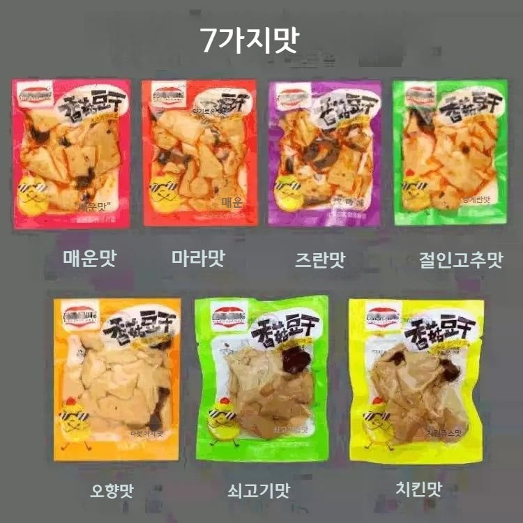 매운 건두부 7종맛 술안주 간식 중국식품 JIKTEM BW5011512