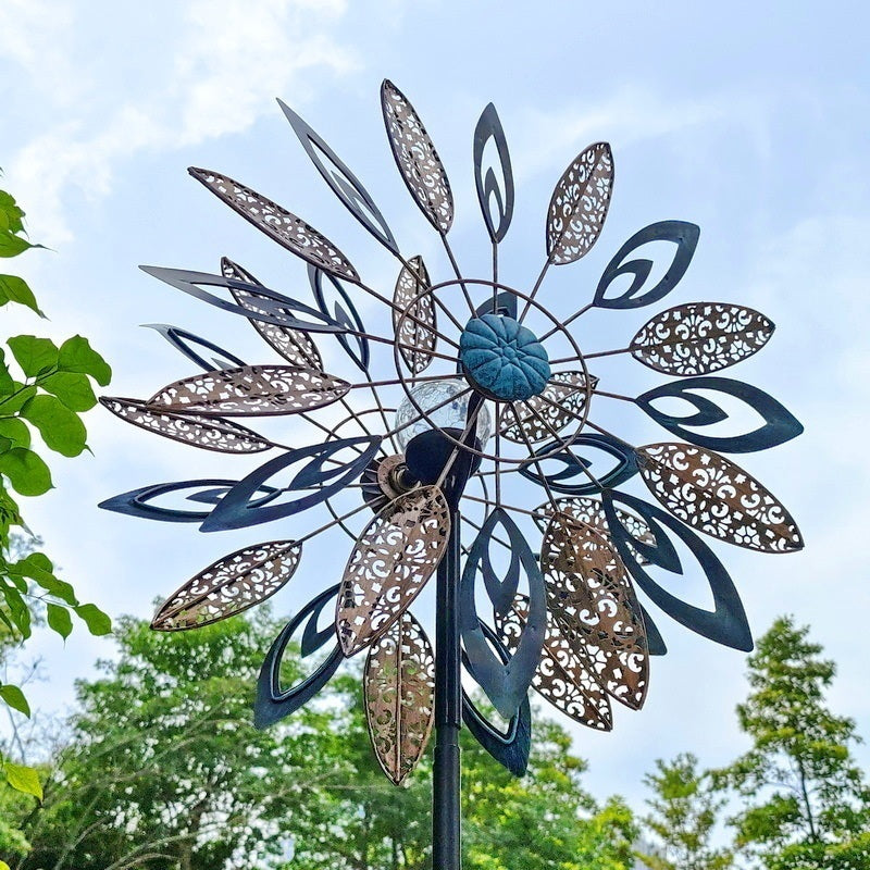 철제바람개비 태양광전등 빈티지 풍차 태양열정원등 마당꾸미기 JIKTEM WW5032103