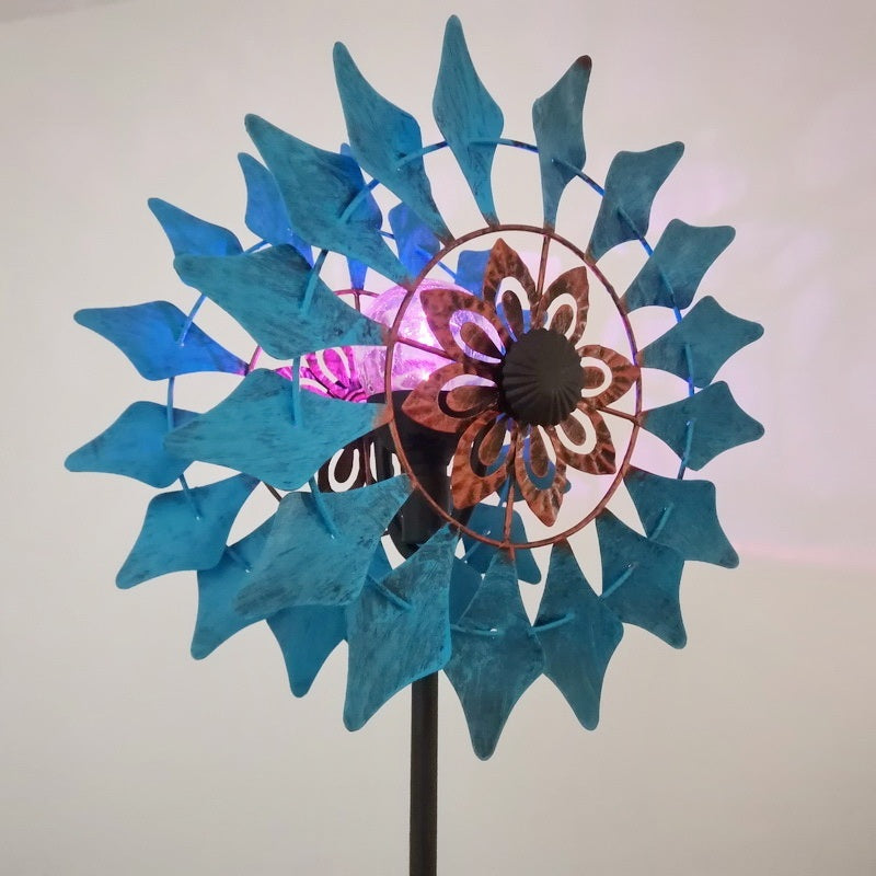 철제 바람개비 태양열전등 조형물 정원꾸미기 정원테코 JIKTEM WW5032108