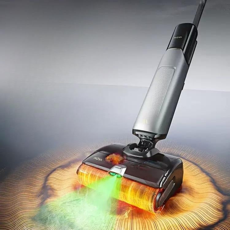MOVA X40Plus 무선물걸레청소기 습건식 아쿠아 업소용 진공청소기 자동세척 고온분사