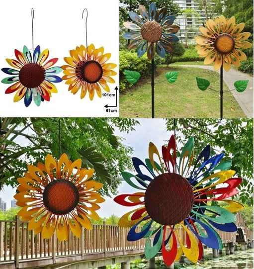 철제바람개비해바라기 풍차 마당꾸미기 정원데코 JIKTEM WW5032614
