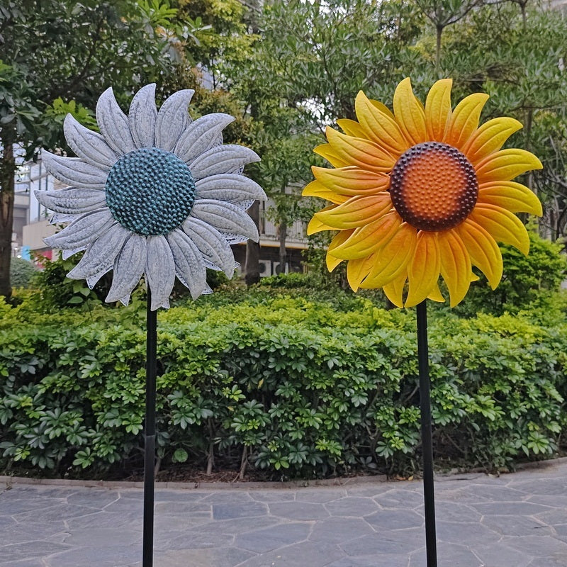 철제바람개비 해바라기 조형물 안뜰 공원 꾸미기 화단 조경 JIKTEM WW5032622