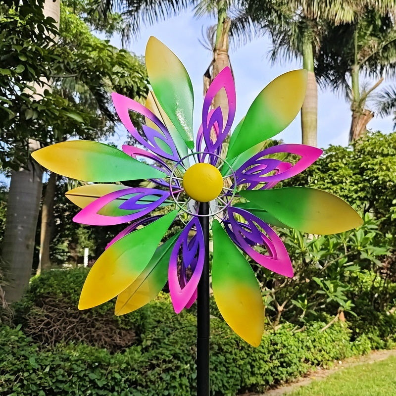 철제바람개비 플라워 풍차 마당꾸미기 정원데코 JIKTEM WW5032620