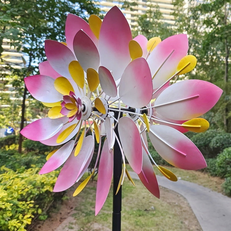 철제바람개비 플라워 조형물 철제바람개비 정원데코 화단 조경 JIKTEM WW5032612