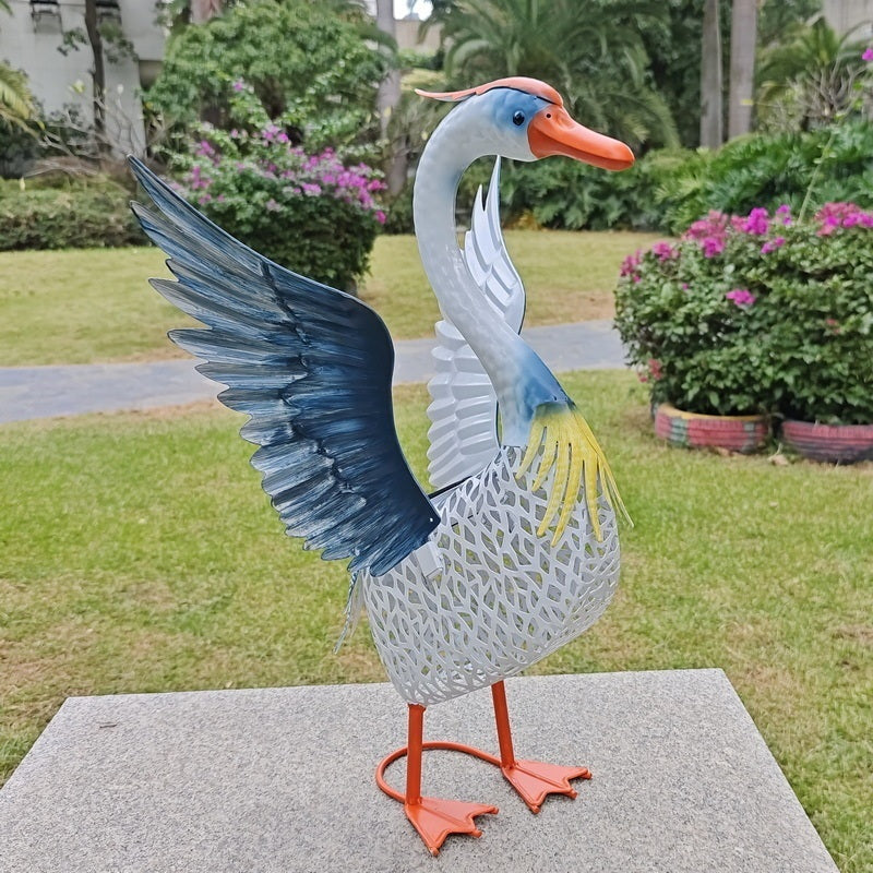 태양열 램프 백조 철제 정원등 마당꾸미기 정원데코 JIKTEM WW5033101