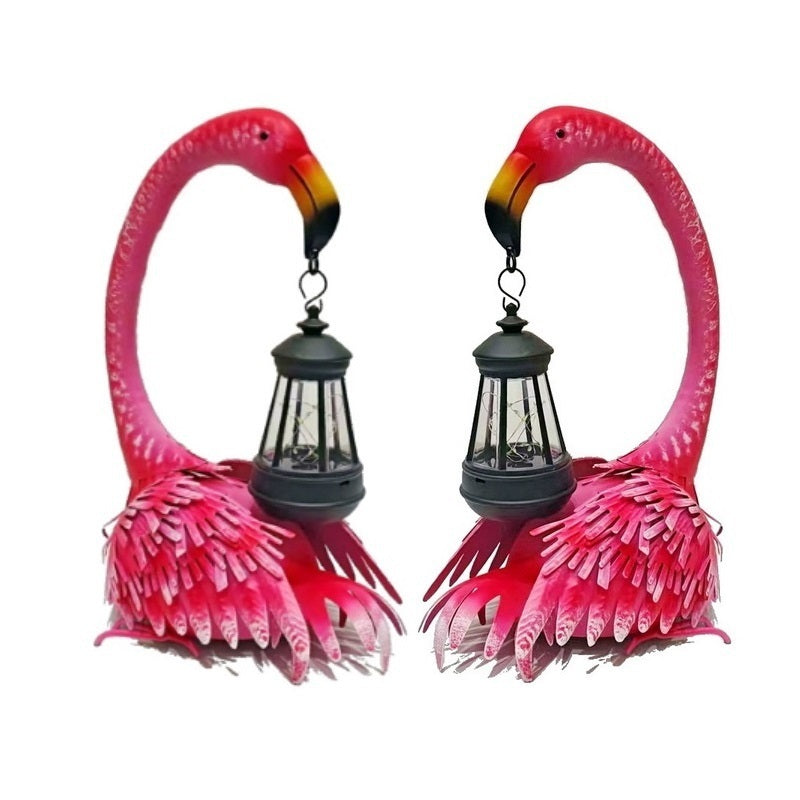 철제 정원등 플라밍고 한쌍 화단 공예품 마당꾸미기 정원데코 JIKTEM WW5033111