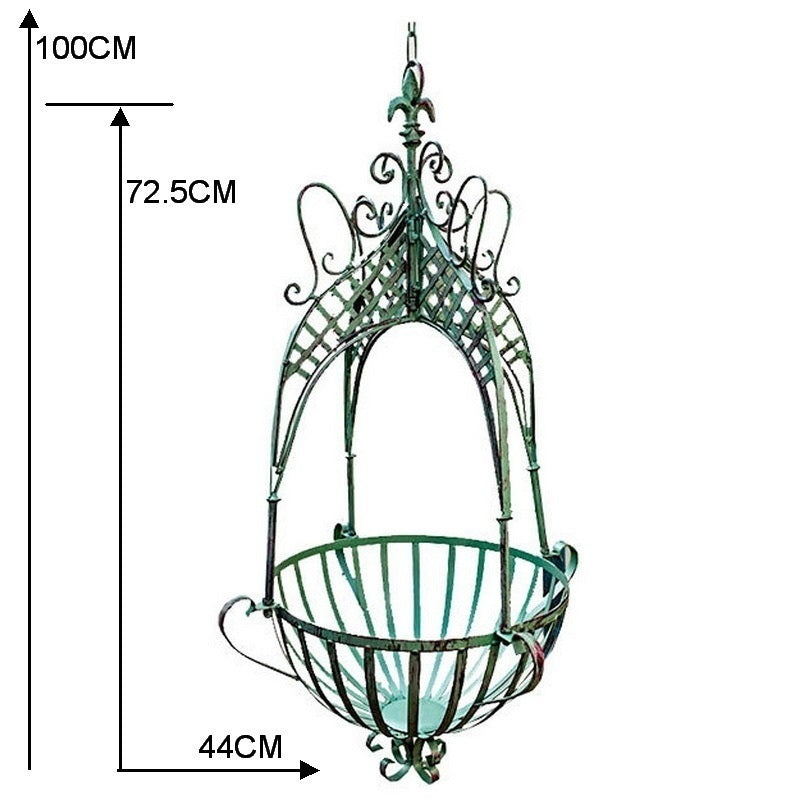 철제 화분 받침대 베란다 테라스 정원 꾸미기 공중 화분대 철제 행잉 JIKTEM WW5041104