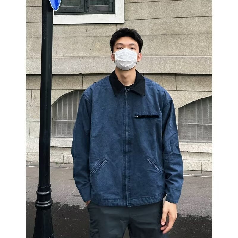 작업복 자켓 빈티지 캐주얼 점퍼 복고풍 아우터 모던룩 JIKTEM BW5041512