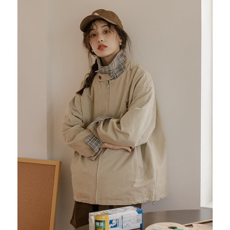 봄 자켓 사파리 야상 하프 아우터 간절기 점퍼 JIKTEM BW5041507