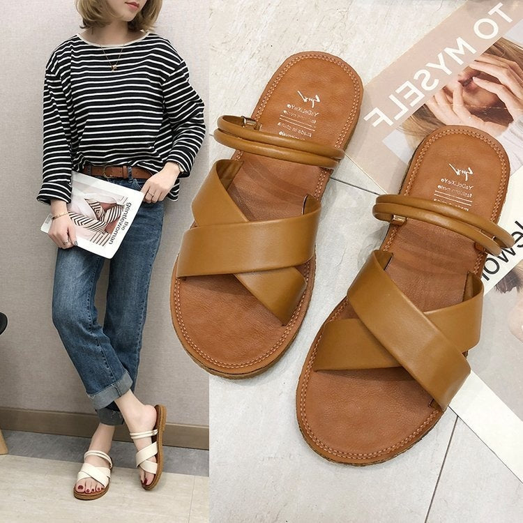 발편한샌들 슬라이드 슬리퍼 겸용 샌들 JIKTEM BJ5052002
