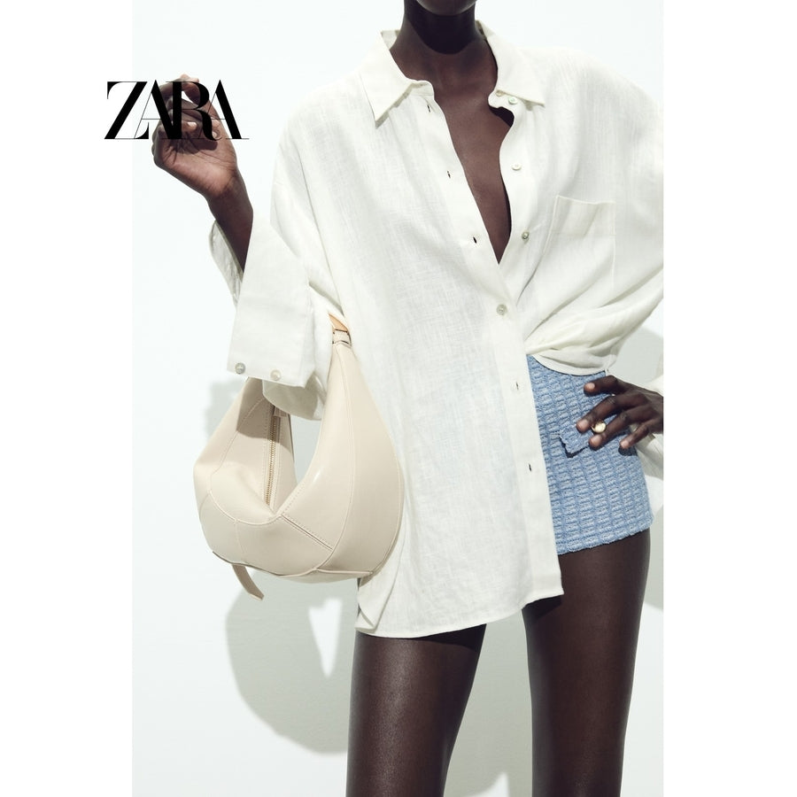 ZARA 정품 만두백 반달가방 미니 핸드백 숄더백 JIKTEM BW5052412