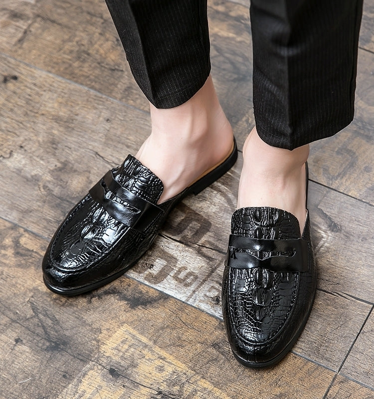 남자 뮬 구두 로퍼 발편한 사무실 실내화 앞막힘 슬리퍼 JIKTEM BW5060913