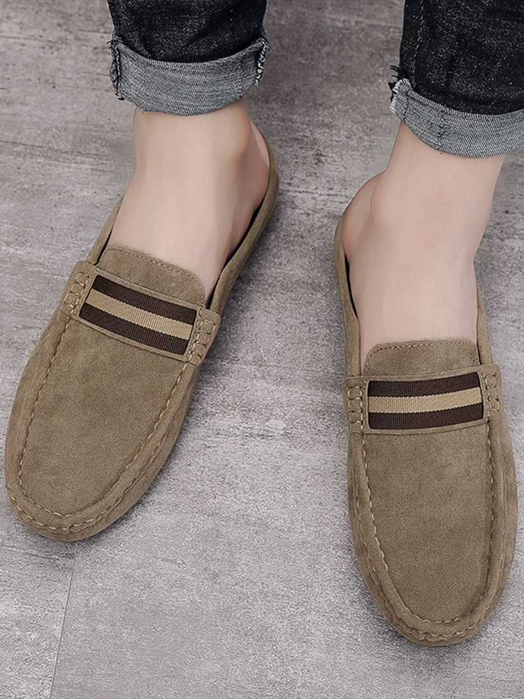 남자 뮬 구두 스웨이드 슬립온 슬리퍼 발편한 여름블로퍼 JIKTEM BW5060907