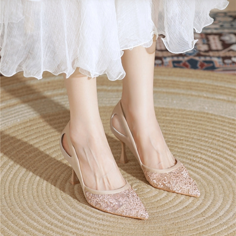 웨딩슈즈 4.5cm 7cm 슬링백구두 블링 큐빅 레이스 여름샌들 JIKTEM BW5070608