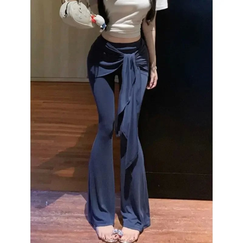 힙커버 요가 팬츠 랩 스커트 팬츠 나팔바지 필라테스복 JIKTEM BW5082610