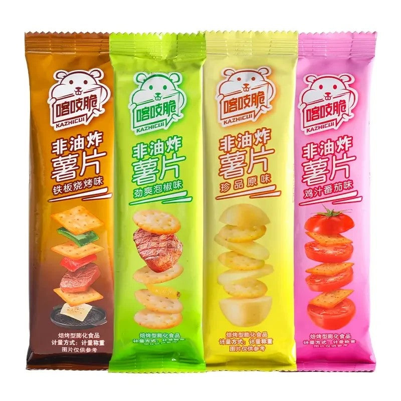 챠챠 포테이토 4종맛 크래커 25g 16개 400g 중국 감자 비스켓 JIKTEM BJ5091108