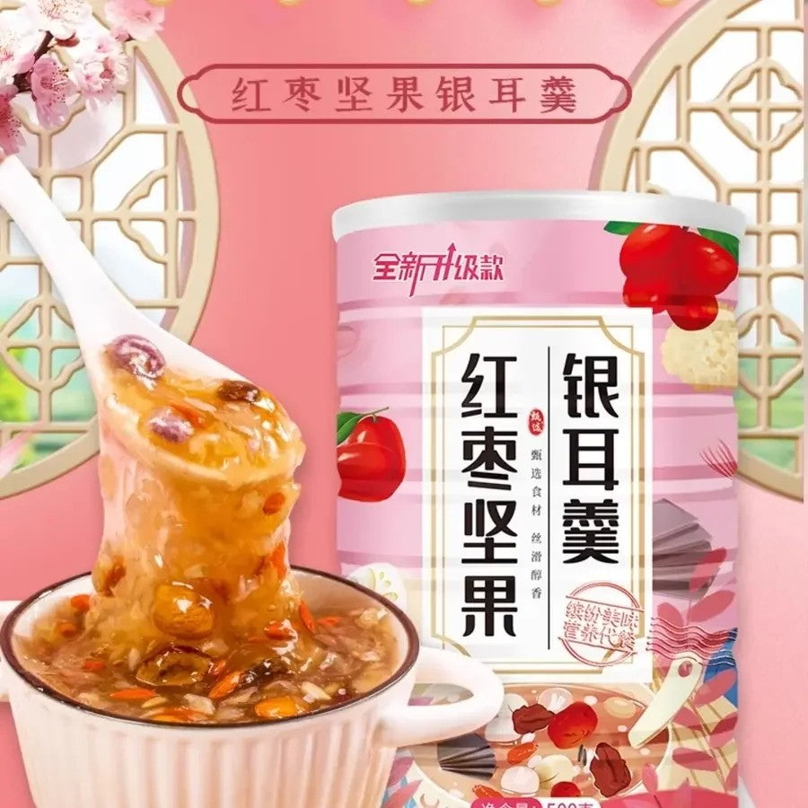 흰목이버섯수프 견과류 대추 수프 500g 2캔 3캔 JIKTEM WW5103109