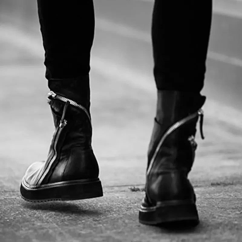 남자 첼시 부츠 집업 장식 방한화 발편힌 워커화 JIKTEM WW5111518