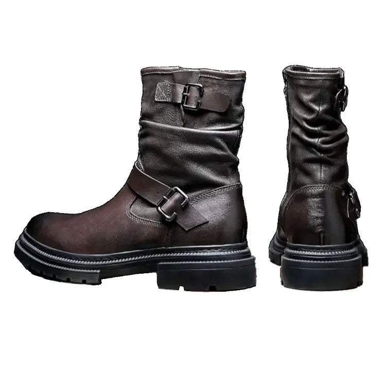 남자 부츠 복고풍 작전화 앵클부츠 발편한 워커화 오토바이부츠 JIKTEM WW5111506