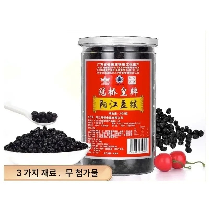 양장 떠우츠 408g 2개 발효검은콩 중화요리 조미료 JIKTEM WW5120803