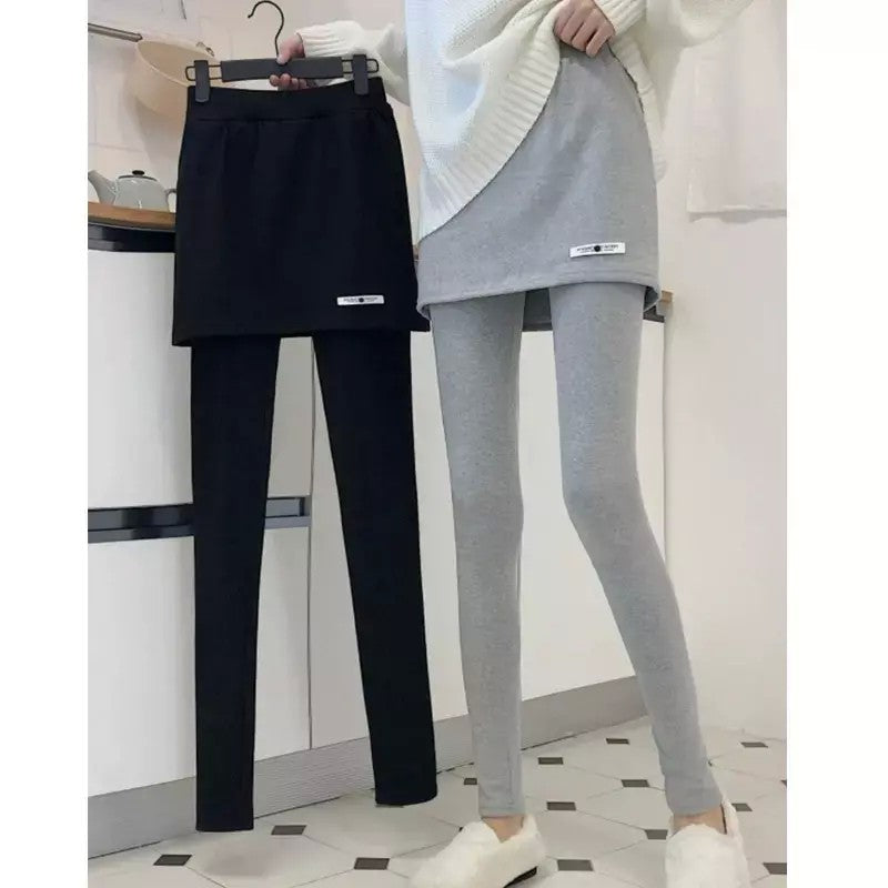 기모치마레깅스 하이웨스트 겨울 스커트 팬츠 JIKTEM WW5122405