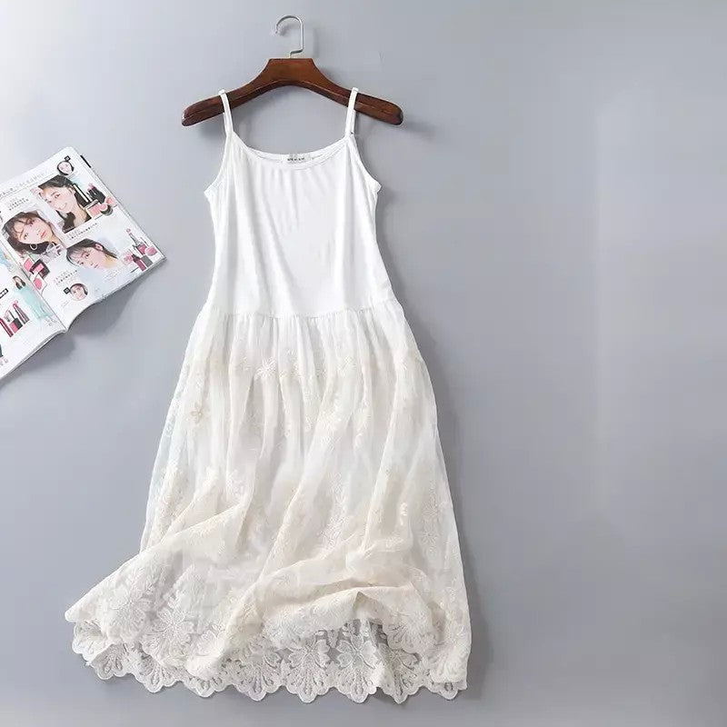 모달 레이스 이너 원피스 드레스 레이어드 속치마 JIKTEM WW6010807