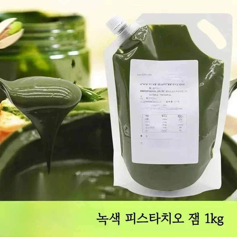 두쫀쿠 피스타치오 스프레드 페이스트 1kg 대용량 쿠키 필링 JIKTEM WW6011302