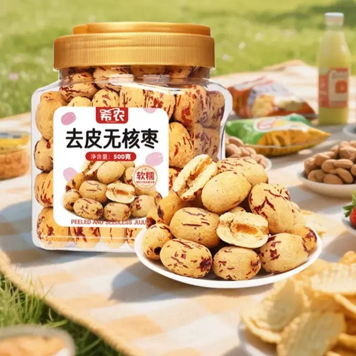 말린 대추 껍질 제거 씨없는 대형 대추 500g 2캔 3캔 JIKTEM 6C1007