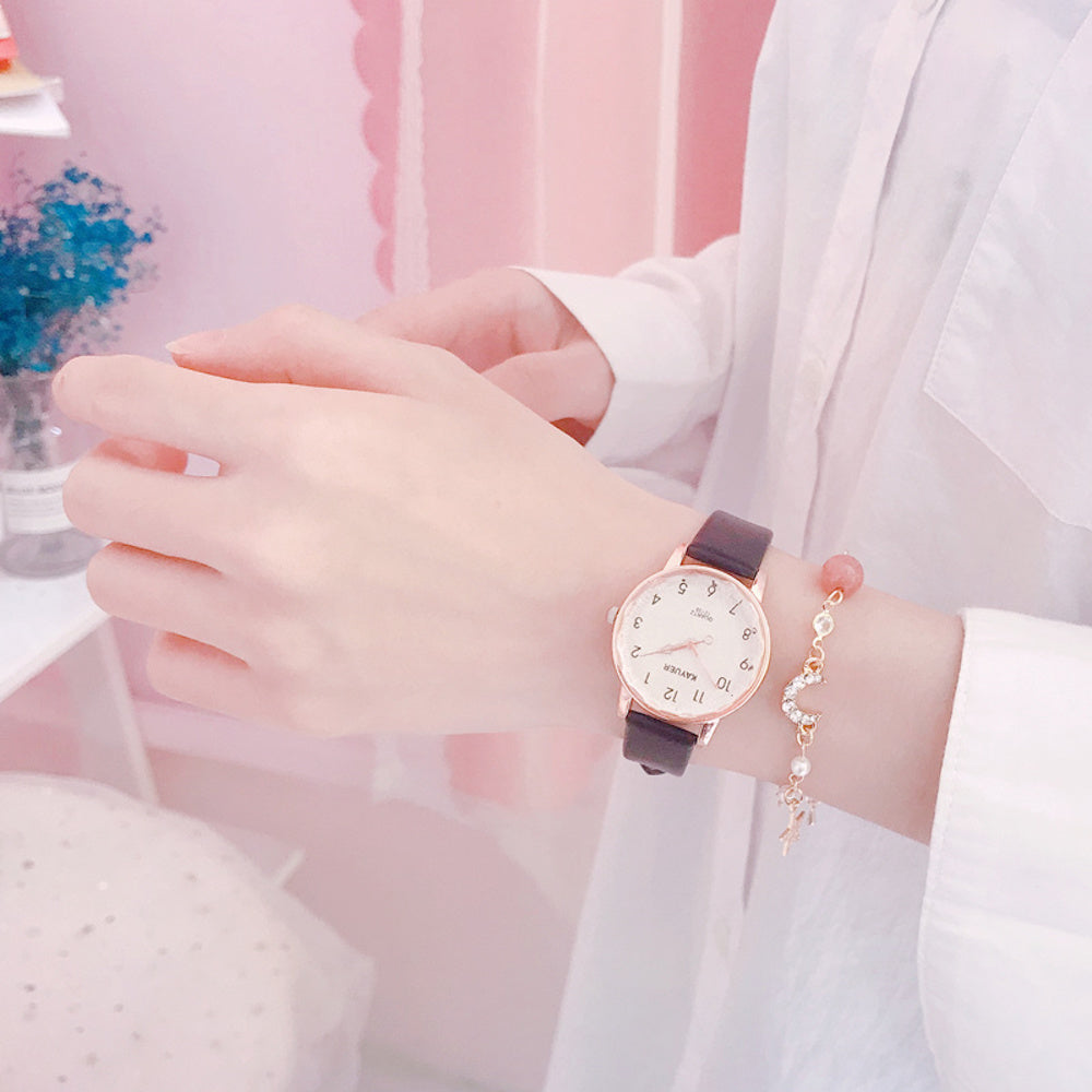 Y101110 여학생 숫자 손목시계 저소음 수능시계 직템