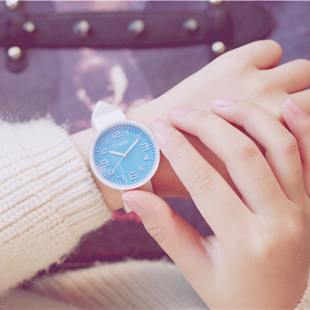 Y0112713 남여공용 학생 큰숫자 손목시계 심플 수능시계