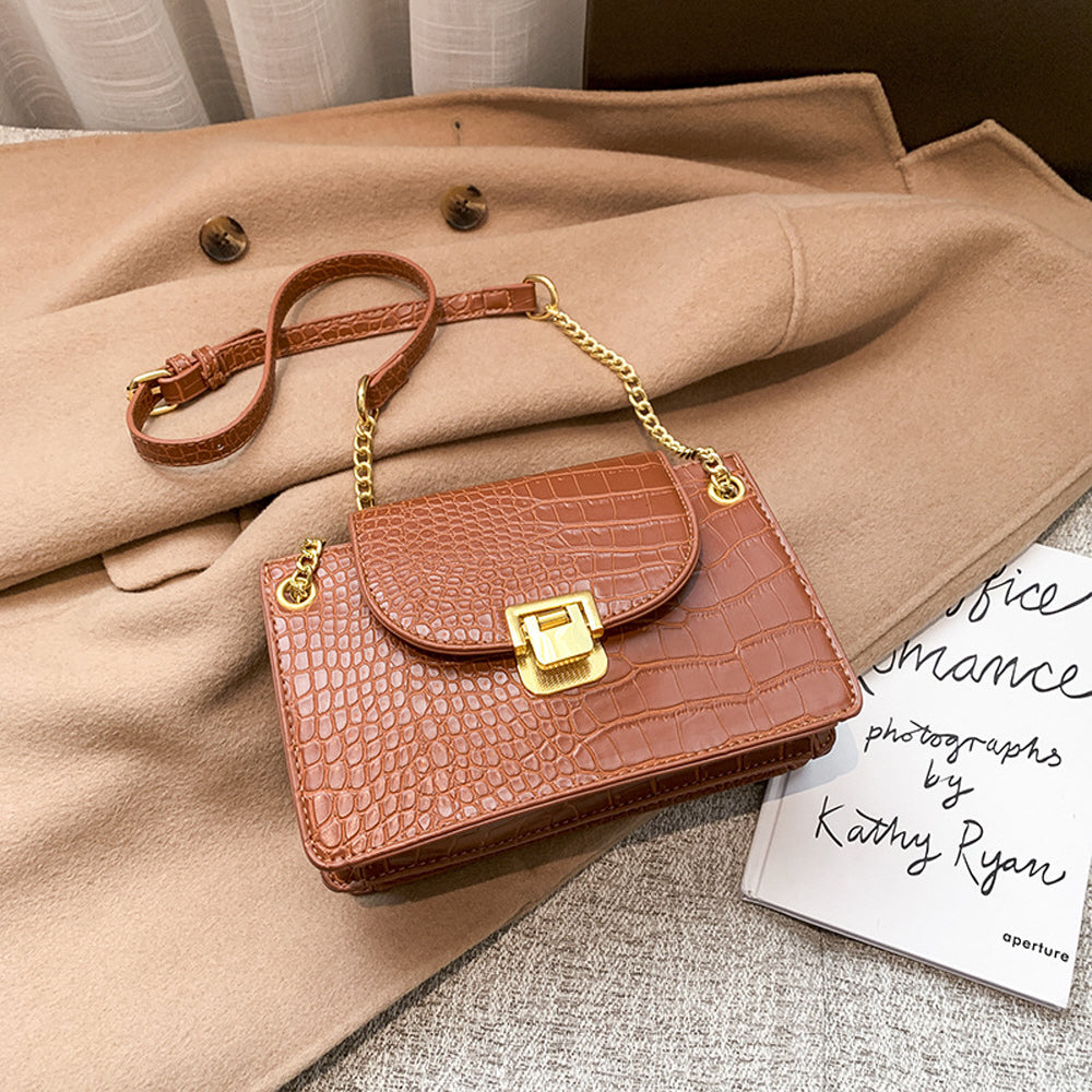 Z1040841 클래식패턴 크로스백 스몰백 체인링 가방끈