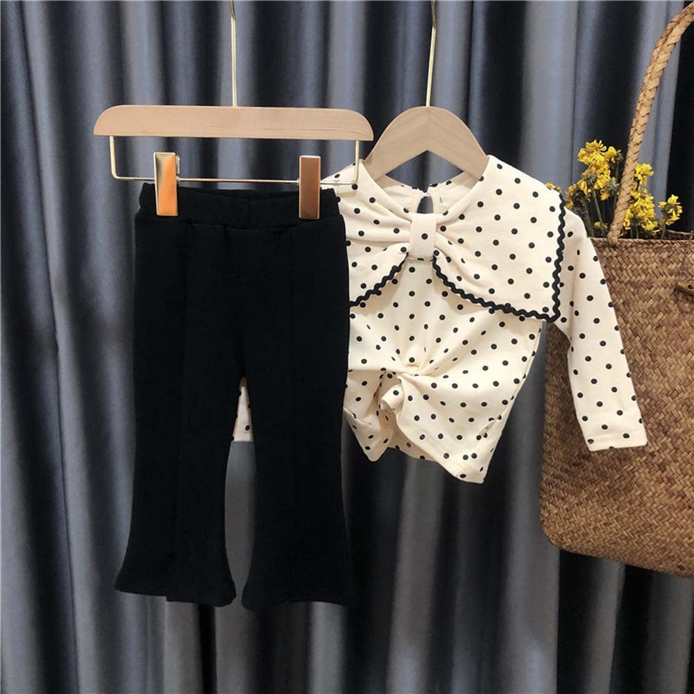 Q1052433 유아 여아 스판 나팔바지 고무줄바지 간절기 데일리룩