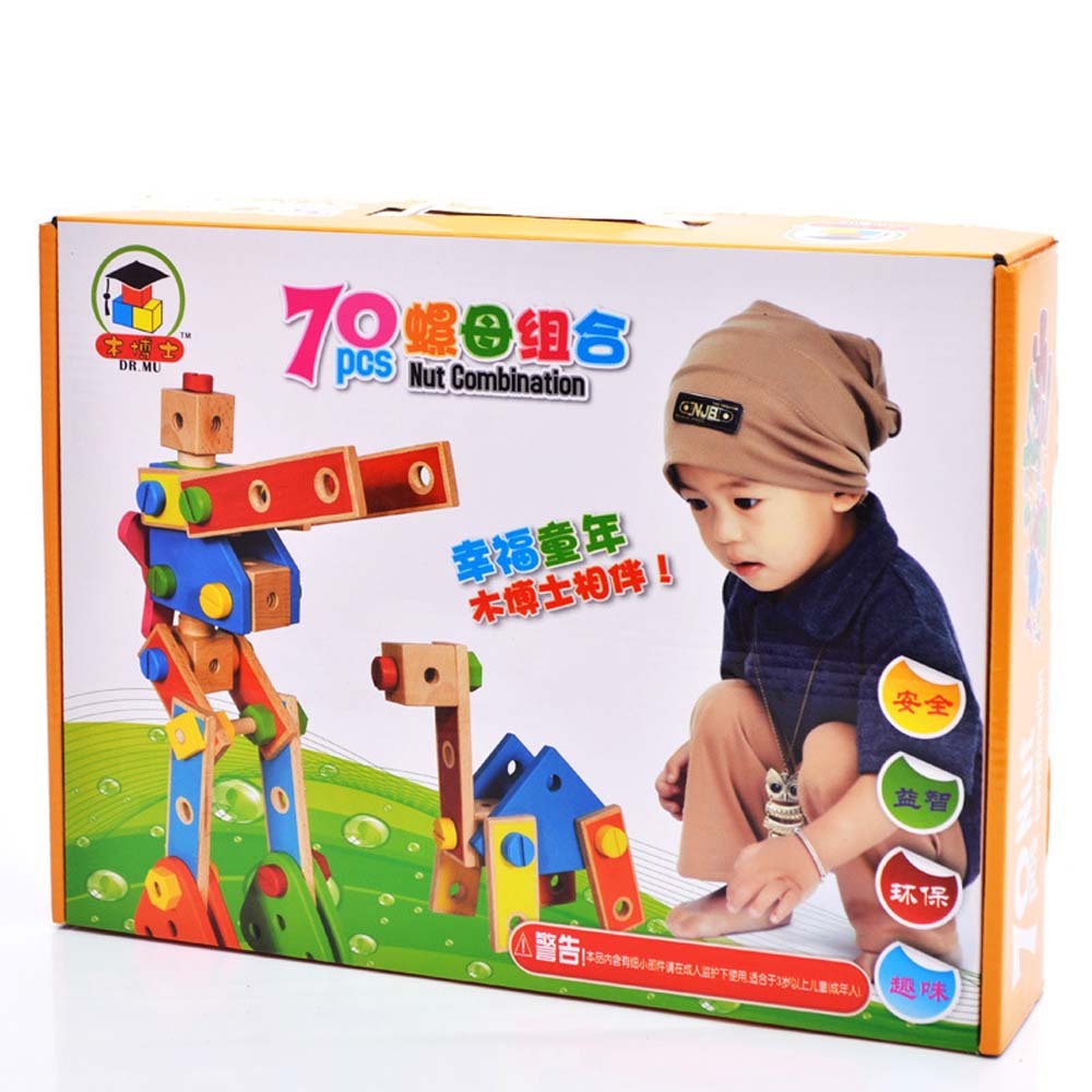 Q1062934 블록 원목 완구 창의력 어린이 장난감