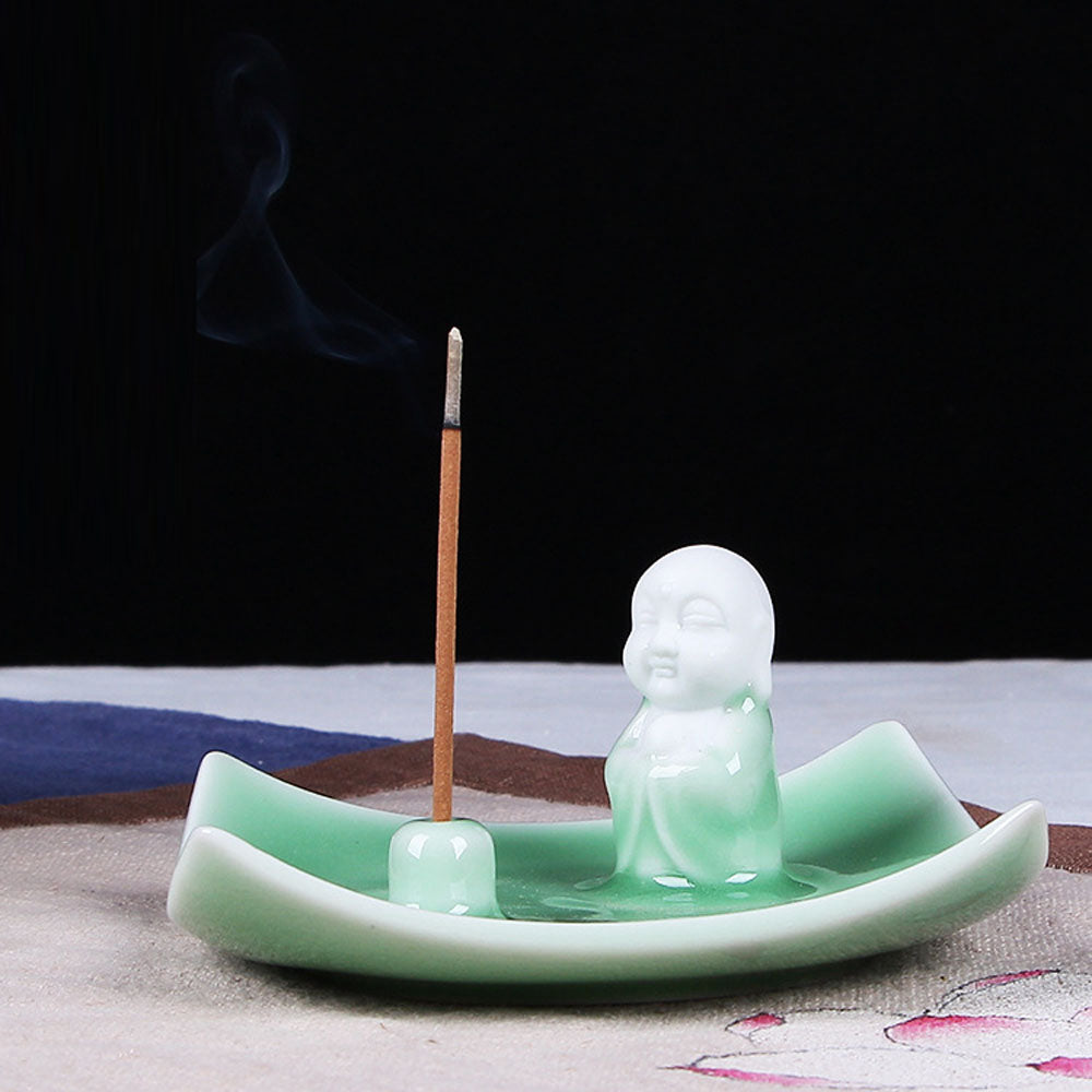 인센스홀더 도자기 향꽂이 향버너 향초 트레이 베이스 Q1091746