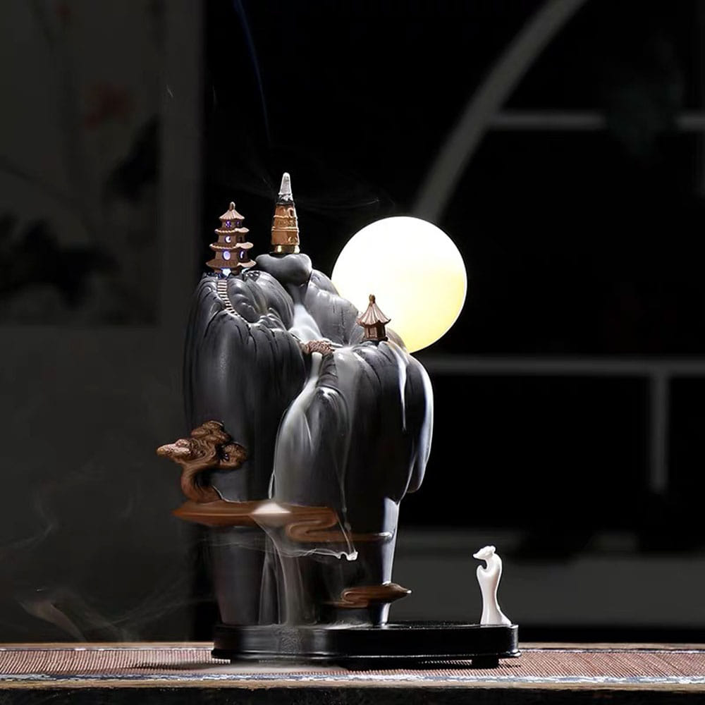 인센스홀더 역류 향로 거실인테리어 LED무드등 향초받침대 Q1091748