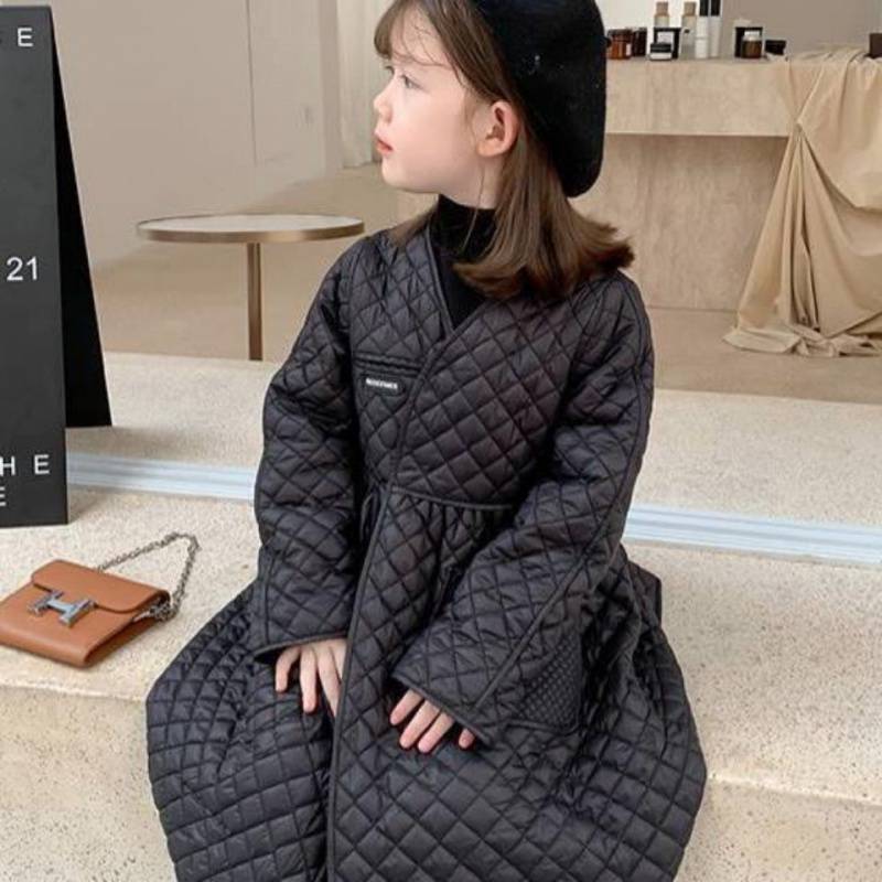 원피스코트 퀼팅 누빔 공주님 고급스런 간절기 아우터 M1101804