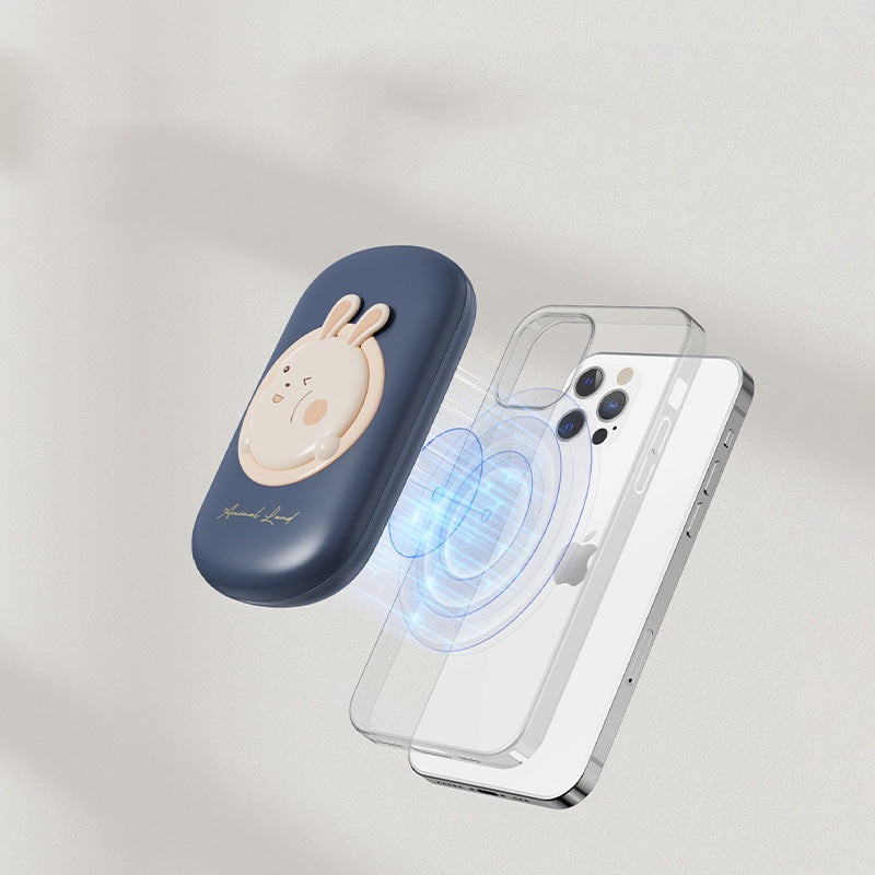 대용량 무선충전기 10000mAh 큐트 3색 핑크 네이브 퍼플 M1111603