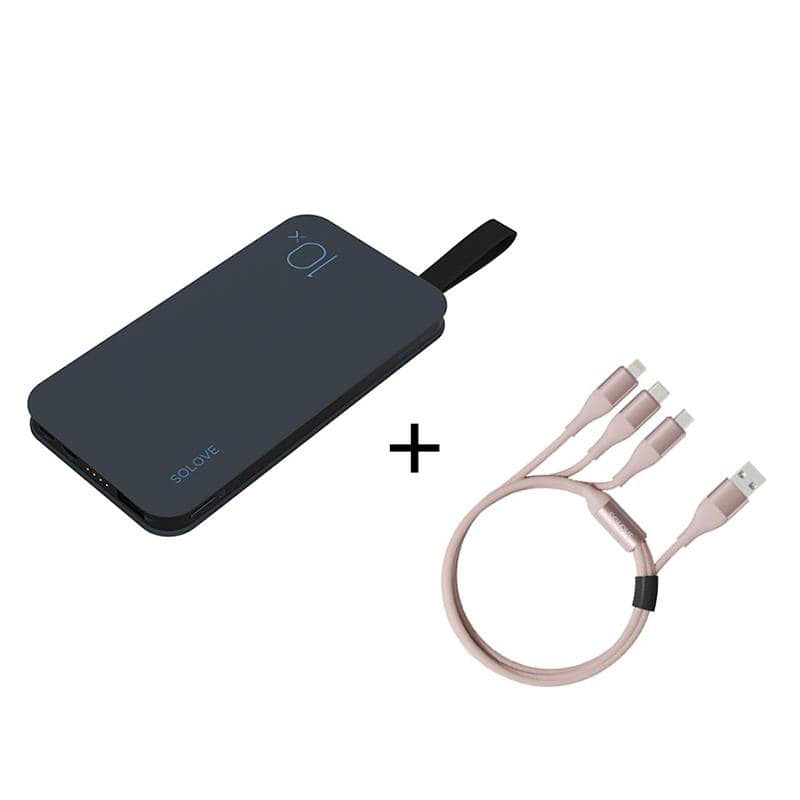 대용량 10000mAh 보조배터리 멀티케이블 쾌속 충전 M1111611