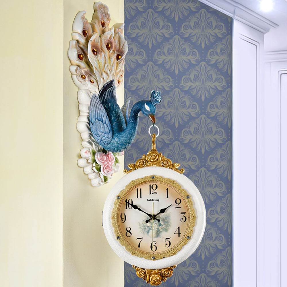 엔틱 양면벽걸이시계 인테리어 집들이선물 Q1121014