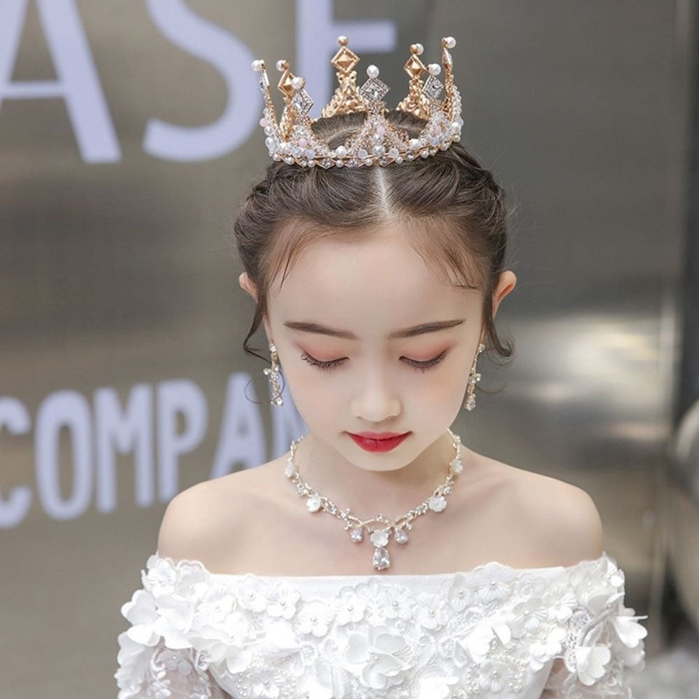 여아 티아라 머리핀 왕관 액세서리 화동머리핀 Q1122120