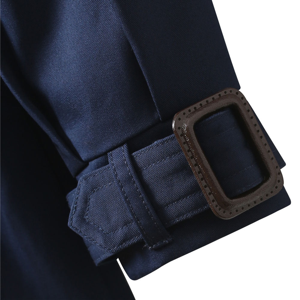 여아 빅카라 트렌치 코트 외투 케이프 레드 네이비 Q2011217