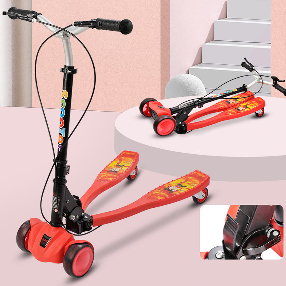 초등생 틸팅 킥보드 간편 킥보드 접이식 세발 키즈 Q0120218K