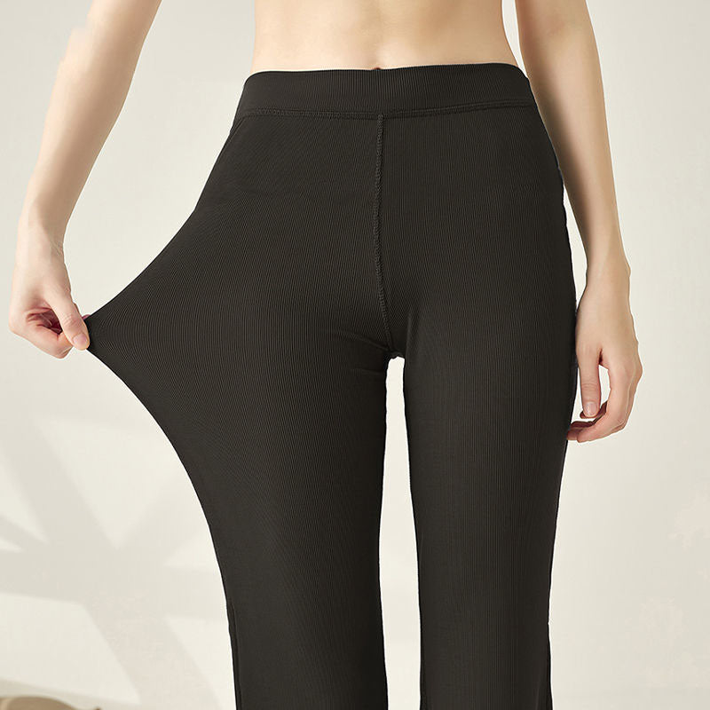 라틴댄스 바지 옆트임 슬랙스 스프츠댄스 요가 팬츠 Q2030254