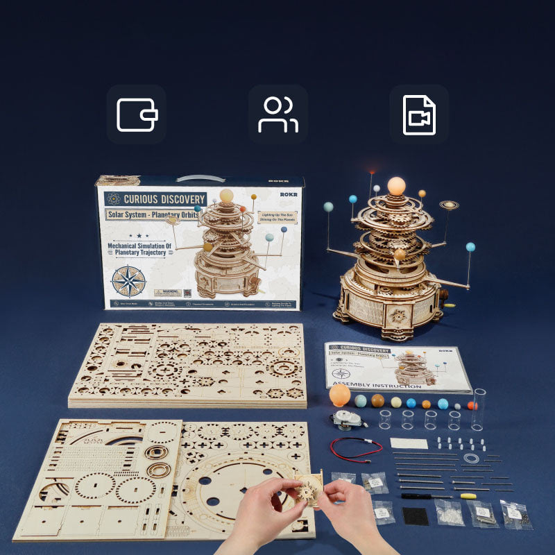 3D 입체 목재 퍼즐 태양계 우주공간 diy 모형 스트레스 해소 악세사리 소품 Q2032220